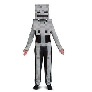 Disguise Boys Minecraft Skeleton Halloween Costume, Size L (10-12) 3-Piece